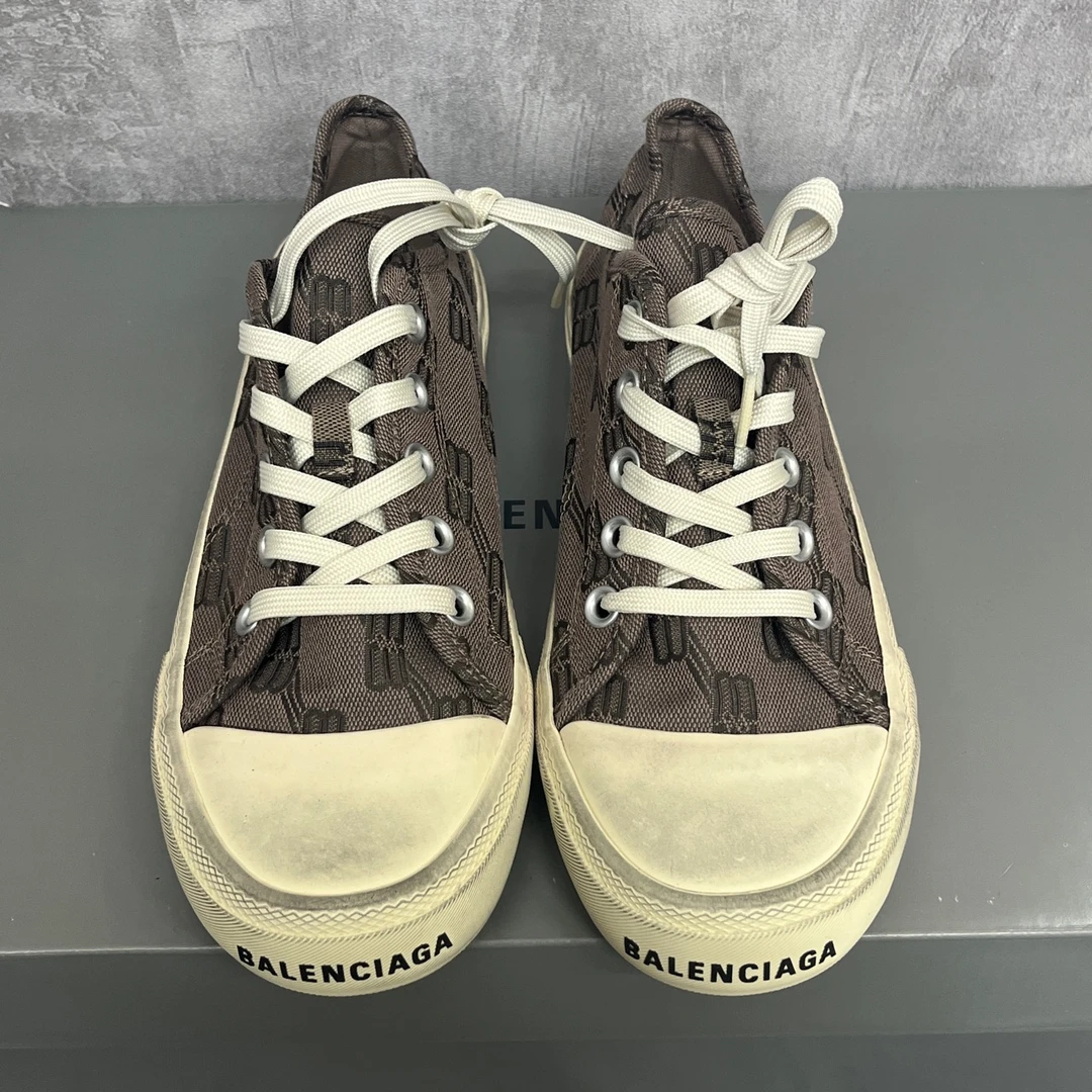116 Balenciaga 巴黎世家硫化鞋低帮棕色 全新 37码