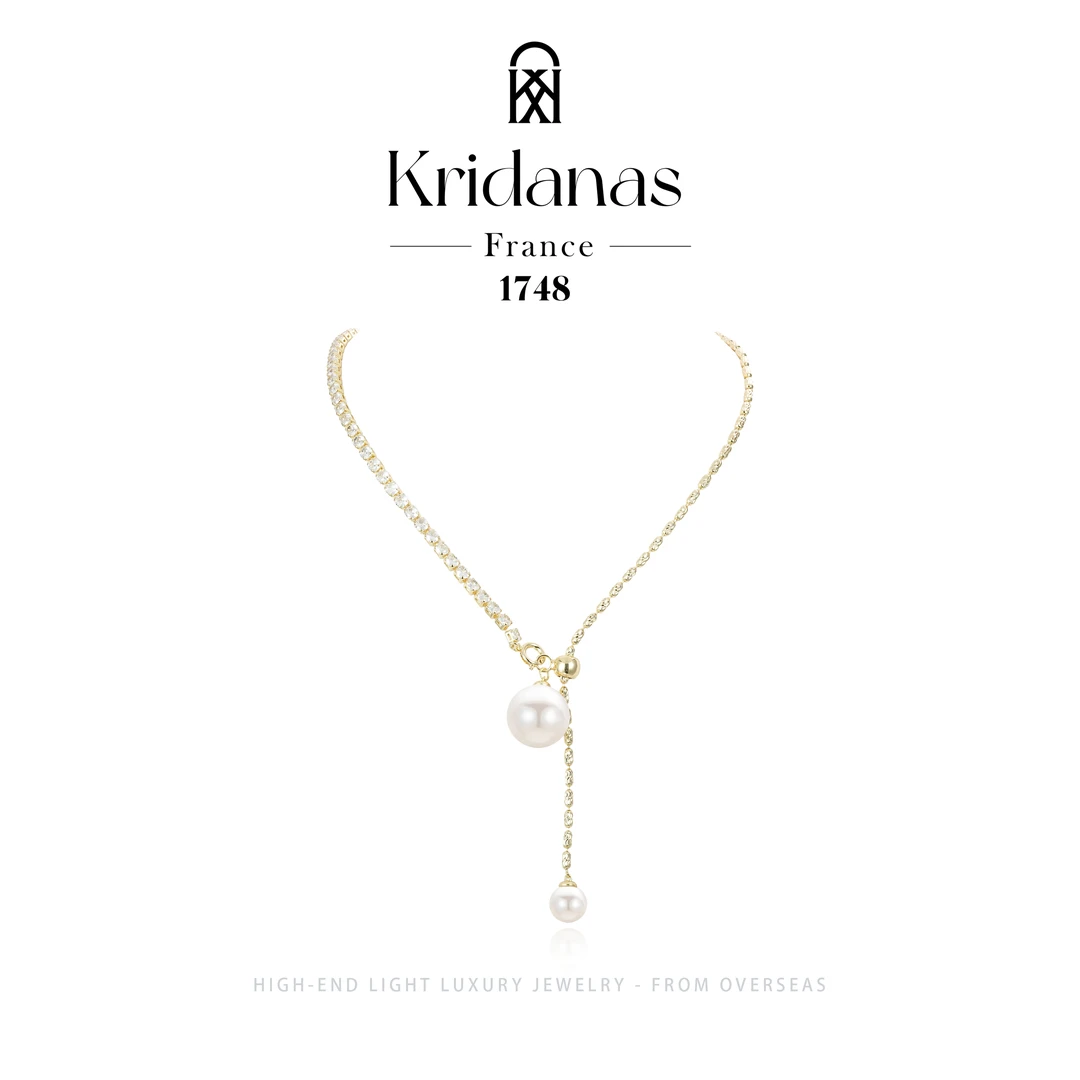 【冰海航行】kridanas设计师款春夏轻奢金色毛衣链 F1657