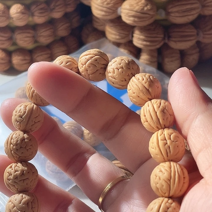 黑***灰吊坠桃核桃核手串肌肉36