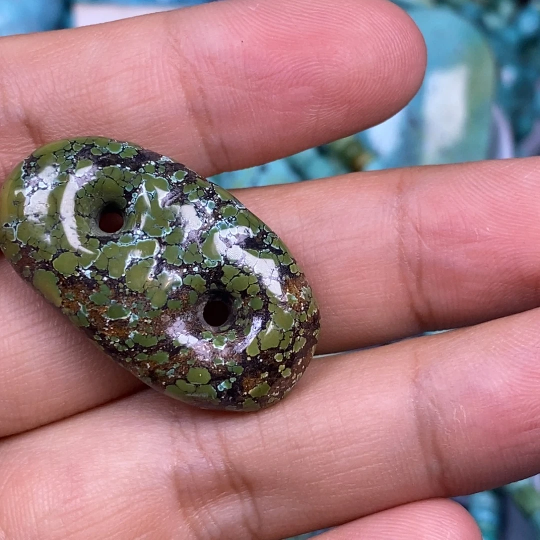 健***男合金绿松石颈饰秒