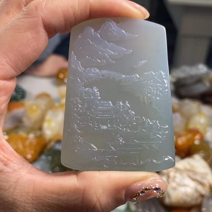 玛瑙/玉髓吊坠(不含链)未镶嵌