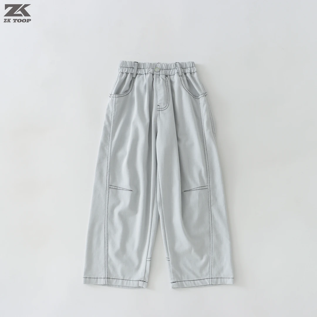 【Z&K】夏款男童洋气宽松舒适时尚休闲韩版百搭牛仔裤zk-6211196