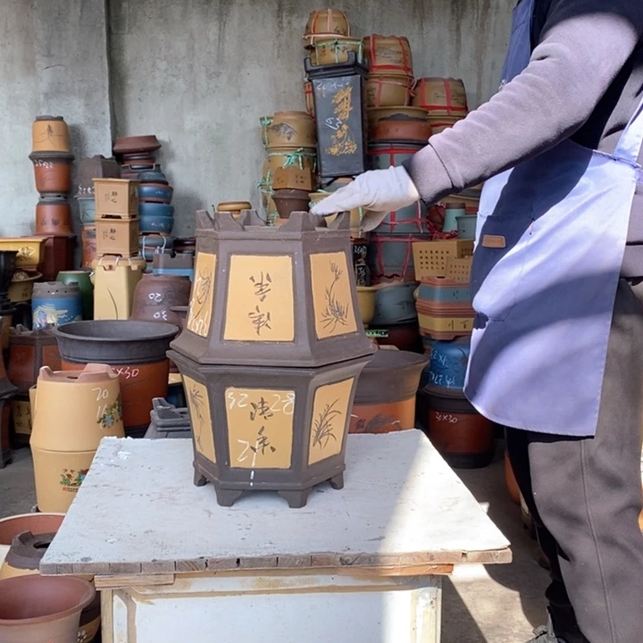 紫砂花盆紫砂花盆