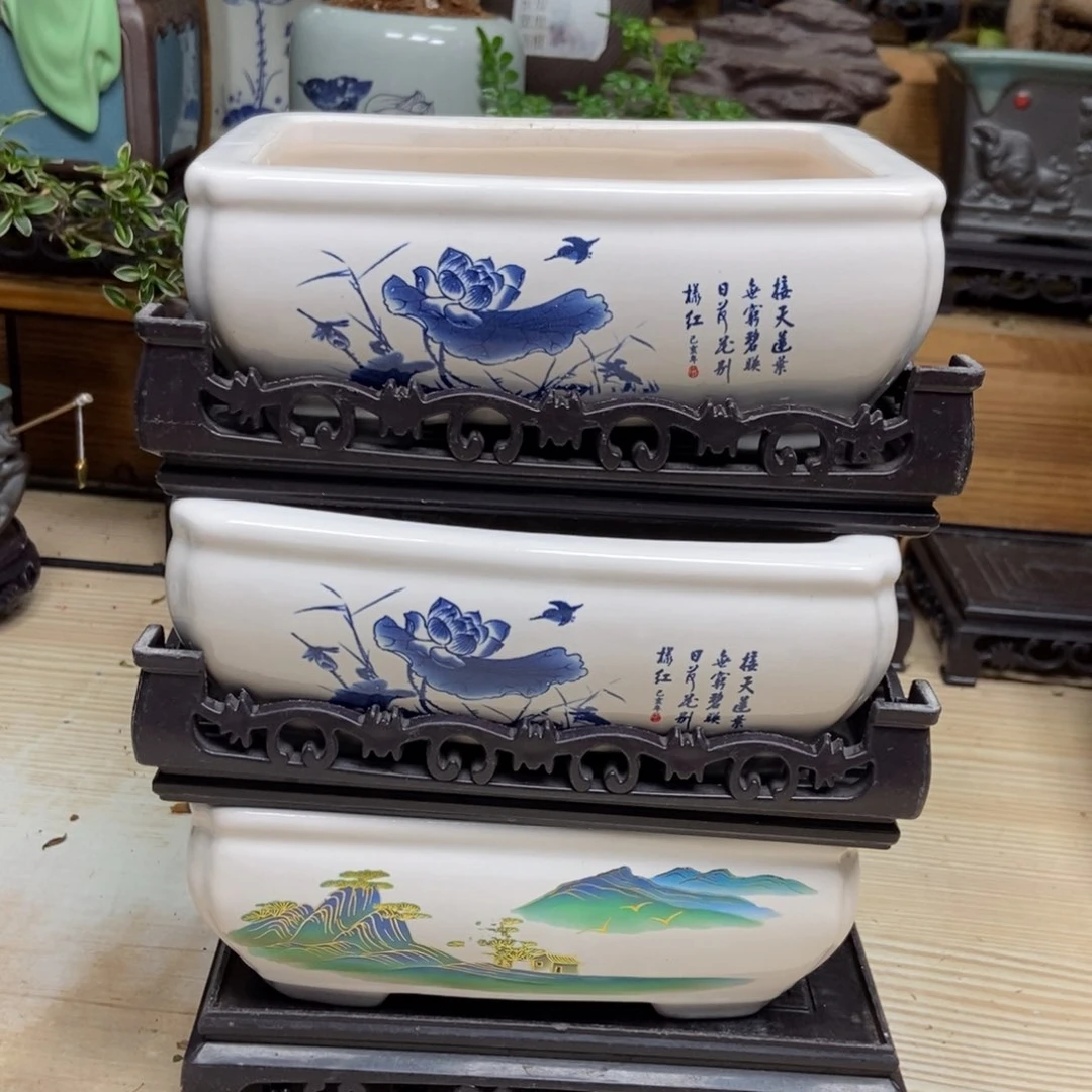 瓷片陶瓷花盆陶瓷艺术
