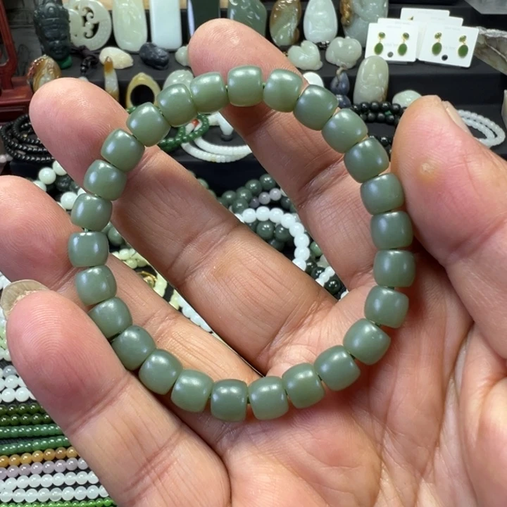 和田玉未镶嵌套链