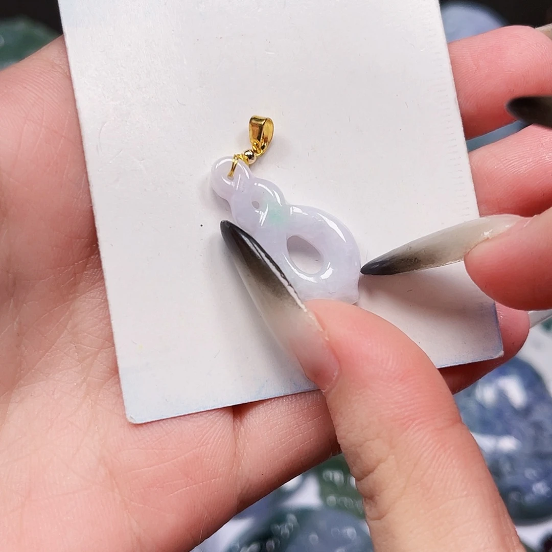 翡翠未镶嵌颈饰天然