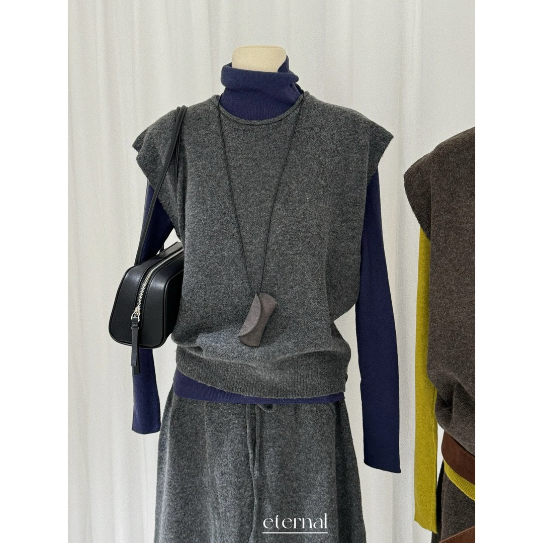 eternal.弹力大百搭针织衫套装（含6%羊毛）(不含配件)M130打底衫