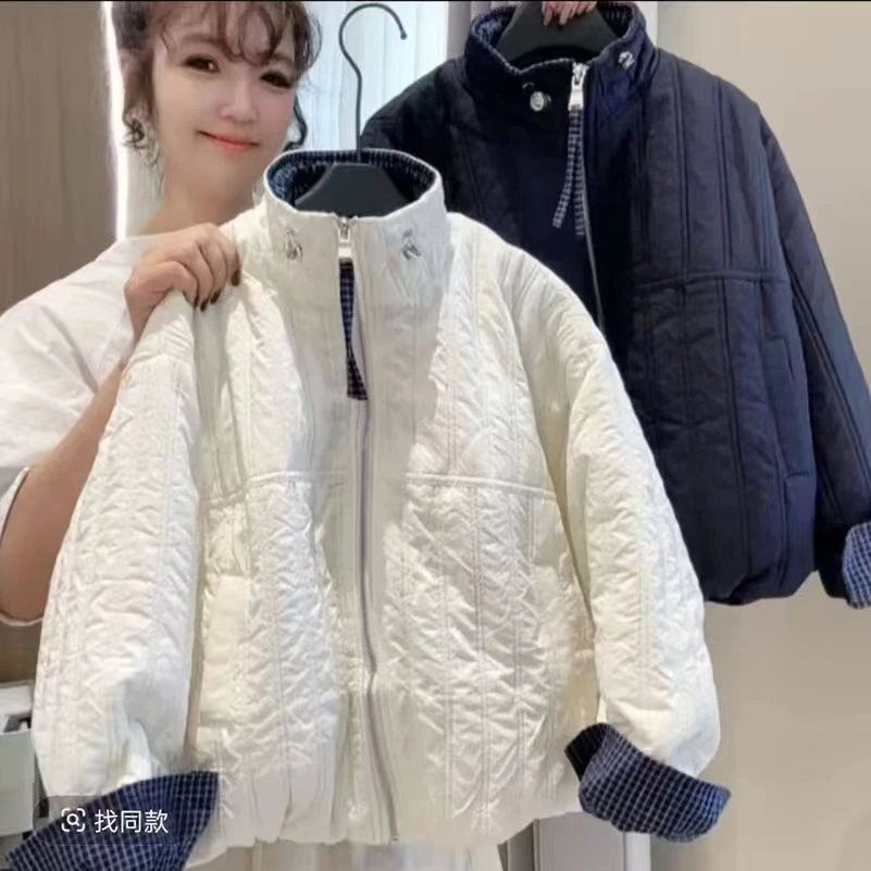 兄妹装立领棉服25秋冬洋气儿童纯色休闲外套中大童保暖棉衣轻薄