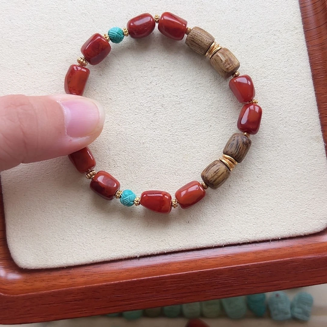 南红玛瑙手串未镶嵌起***饼