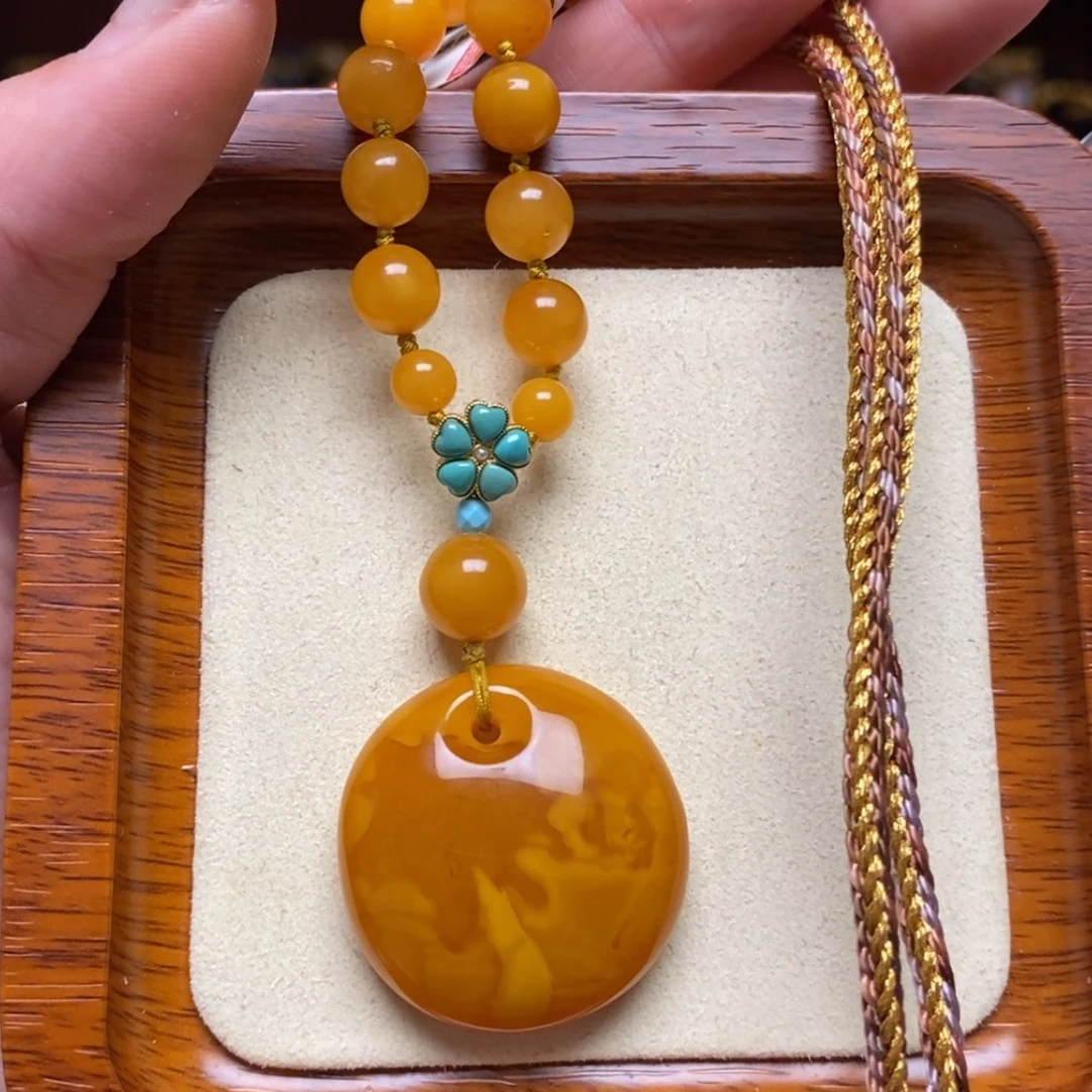 【闪购商品】蜜蜡颈饰未镶嵌项链