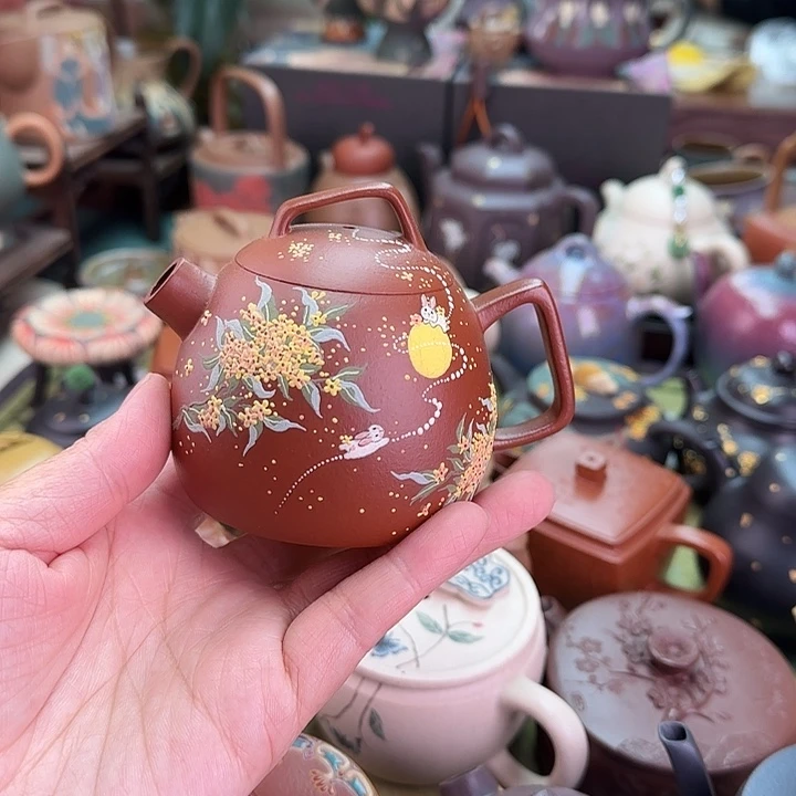 茶壶紫砂桂花秦权