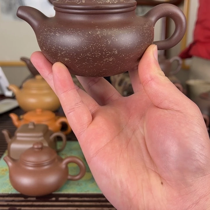 紫砂茶壶冬**阳全手工深井老紫泥仿古230c➕铺砂