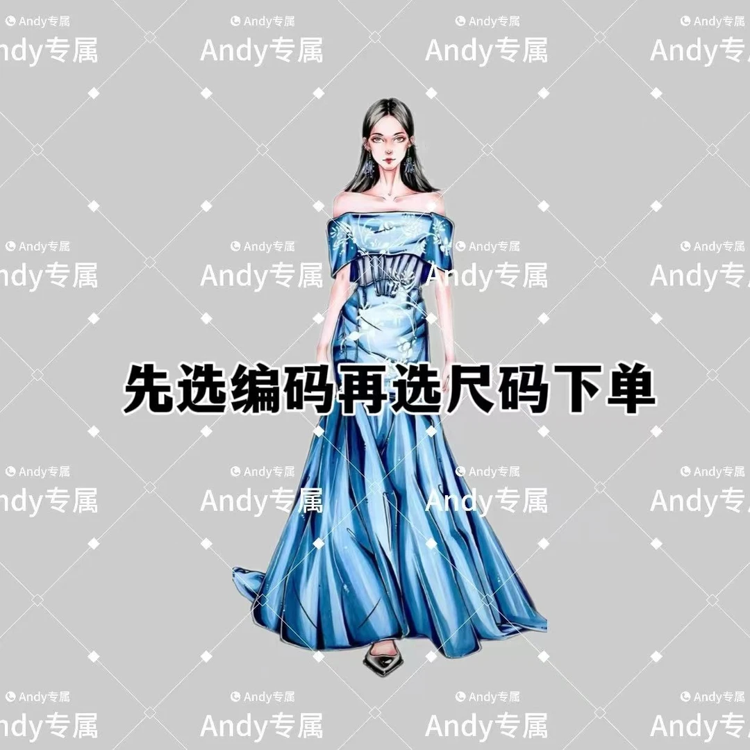 【直播间对应B编号去拍】新款连衣裙时尚洋气高档收腰女款长裙613