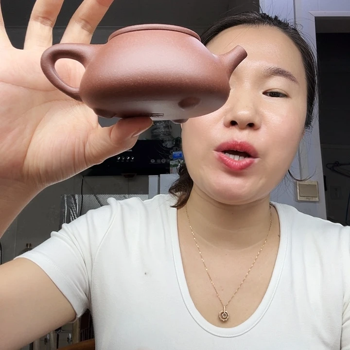 茶壶紫砂原矿半手工紫泥景州石瓢150cc