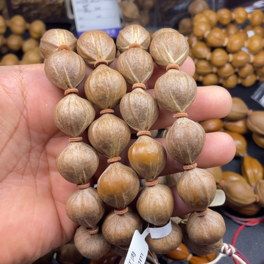 冰***糖橄榄核手串爆红老料