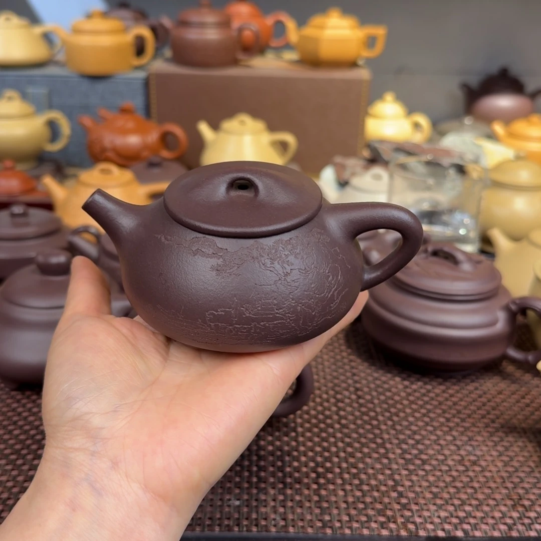 紫泥茶壶天青200毫升左右