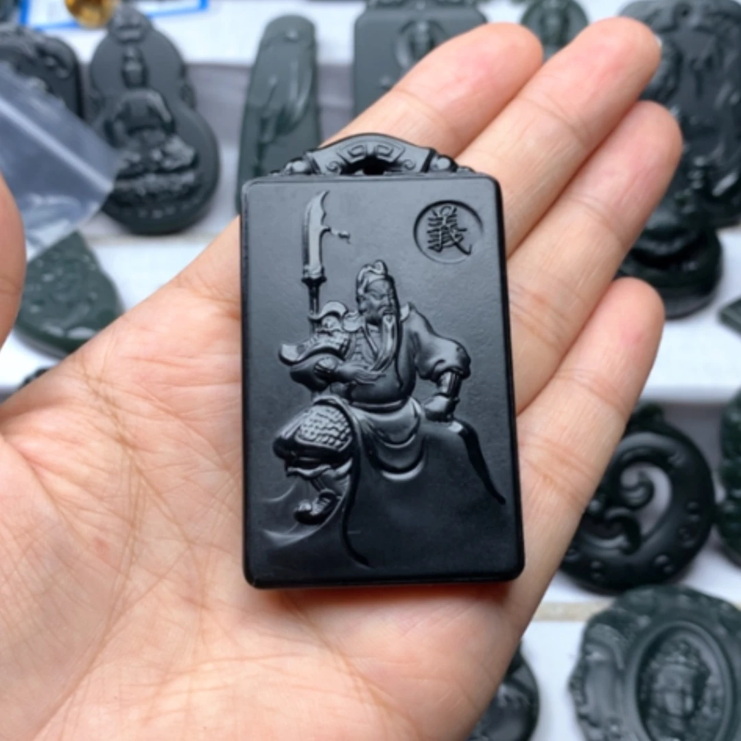 【闪购商品】颈饰未镶嵌和田玉双面雕刻