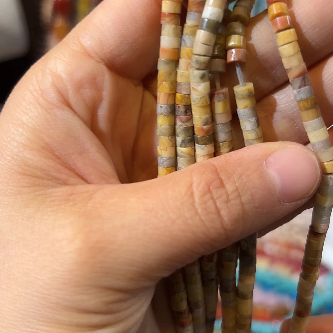 玛瑙/玉髓未镶嵌珠宝半成品疯狂石卡2-4一条