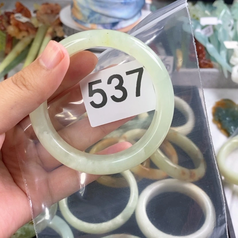 【闪购商品】岫玉发饰未镶嵌滴***