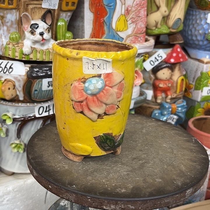 粗陶材质多肉花盆