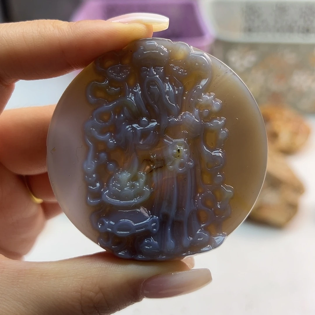 玛瑙/玉髓未镶嵌吊坠(不含链)