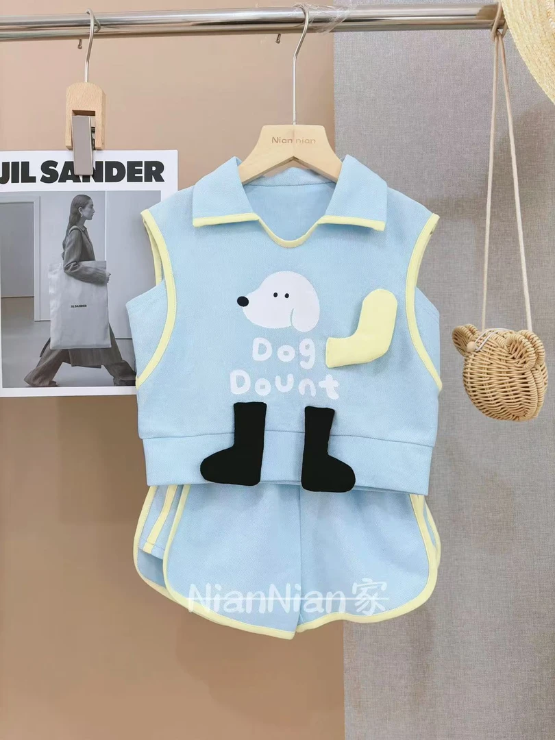 【念宝家】夏季儿童【A类】Q萌短裤套装中小童轻肤透气