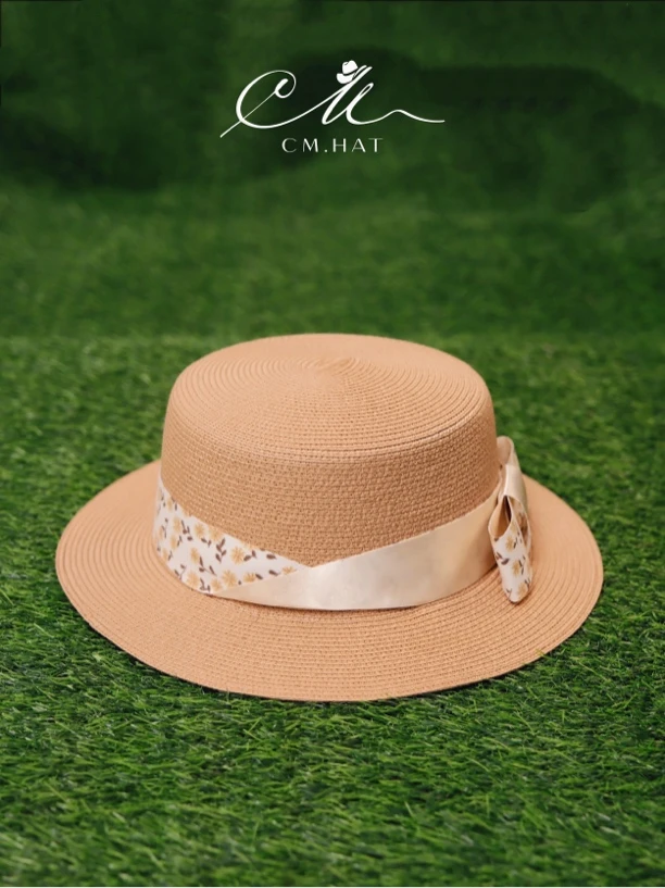 CM.HAT沙滩帽百搭法式名媛风草帽帽子时尚夏天夏士夏季法式草帽
