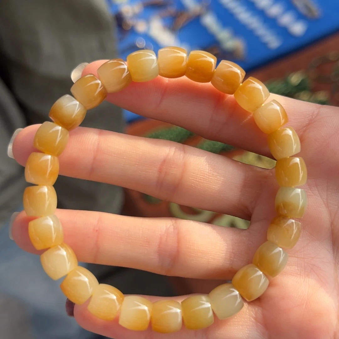 手串未镶嵌和田玉7*8