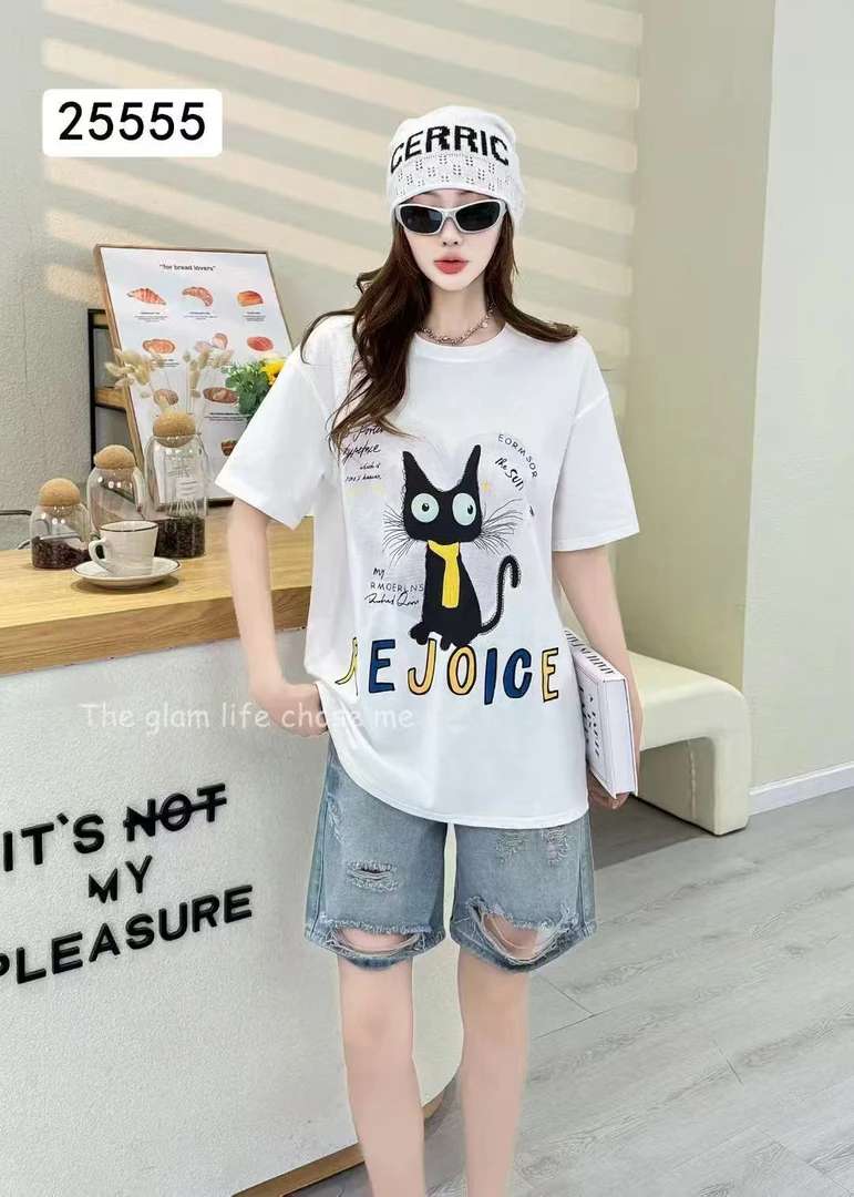 2555款（大版）宽松T恤