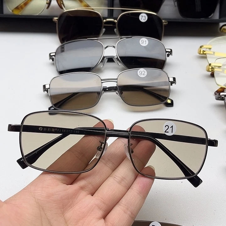 无框全框浅茶色，21