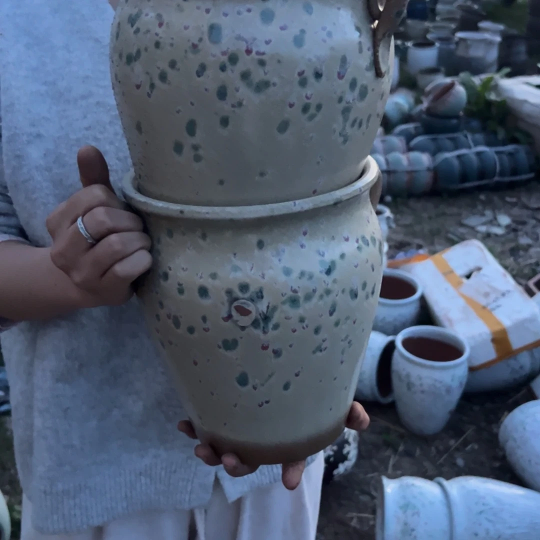 紫砂花盆高度21口径18   瑕疵