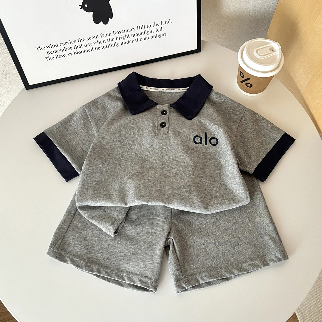 夏季中大童韩版男女童休闲宝宝A类洋气运动套装宽松百搭两件套