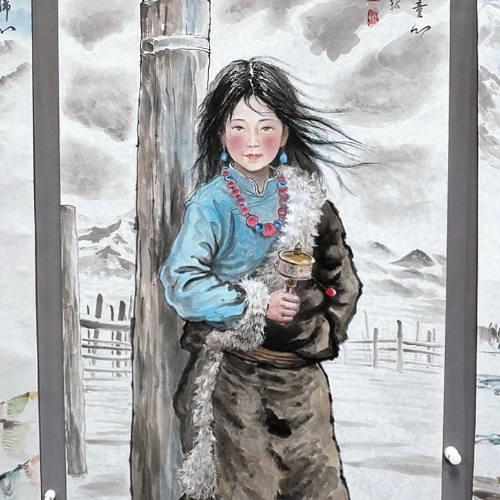 国画亲笔手绘放心去藏