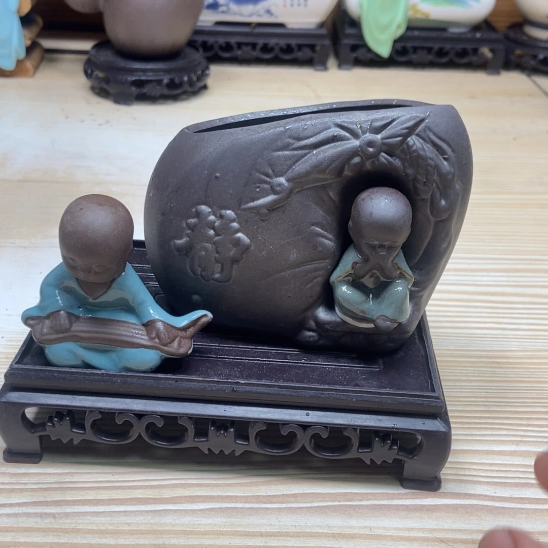 瓷片陶瓷花盆陶瓷艺术