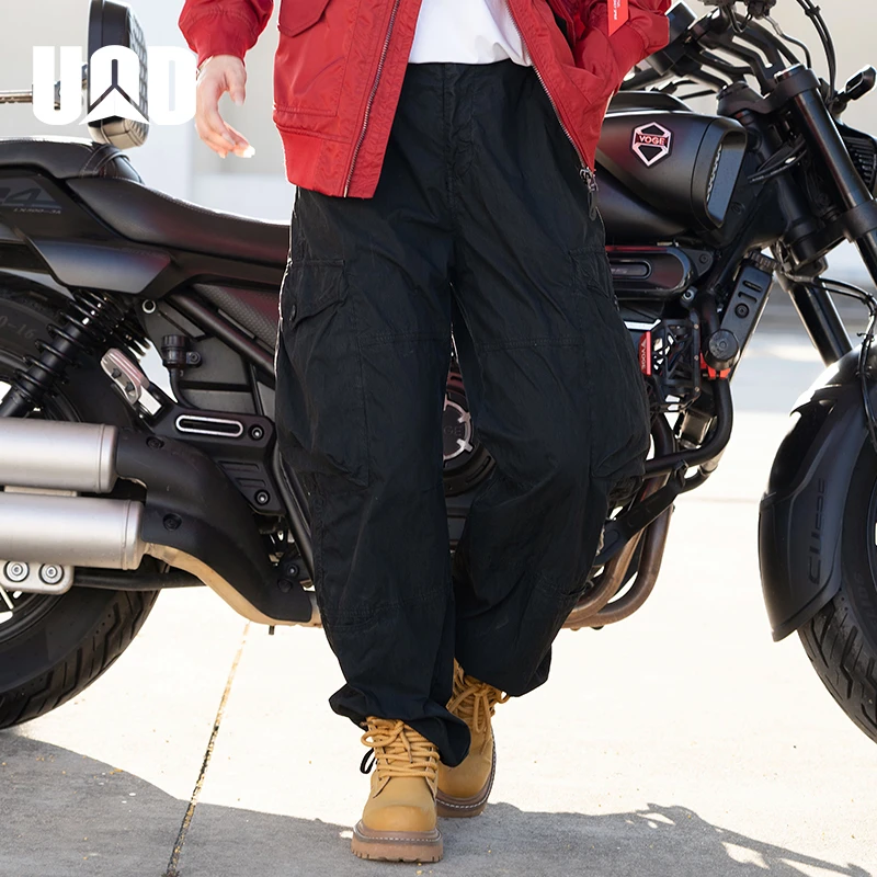 UOD休闲裤男士百搭工装裤新款春秋季宽松长裤情侣款卫裤直筒潮流