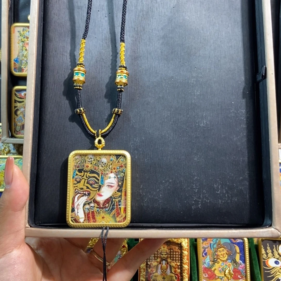 西***西吊坠美丽的唐卡漂亮结缘