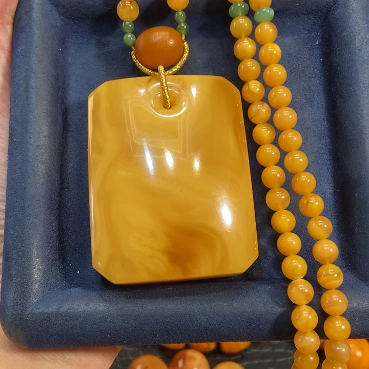 蜜蜡颈饰未镶嵌蜜蜡