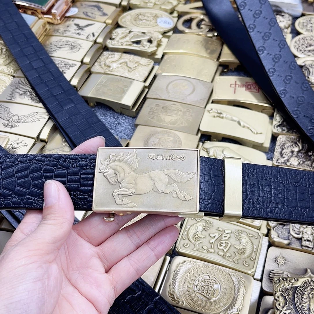与***实心黄铜加腰带一套