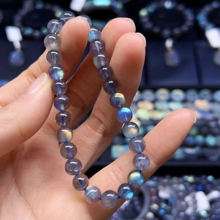 拉长石手串未镶嵌7左右