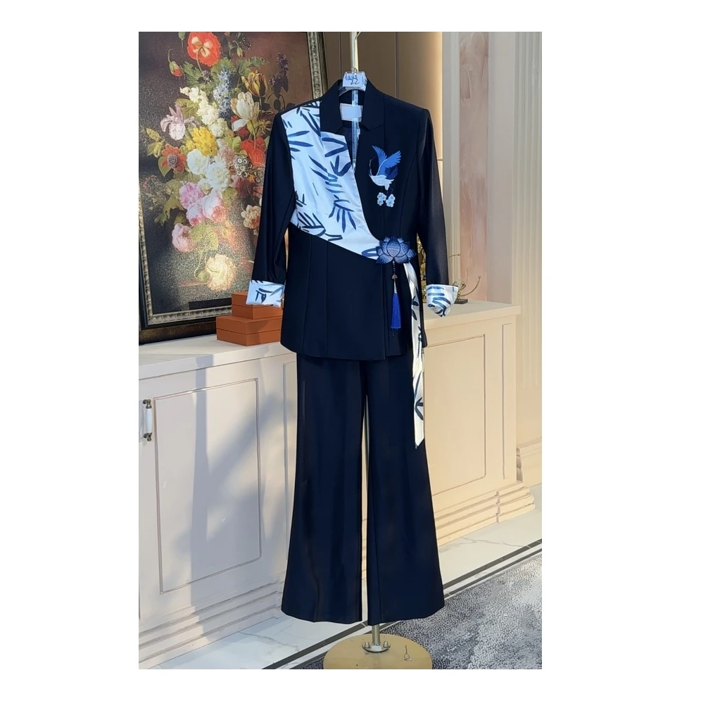 芙娜妮轻奢夏季新款小众设计衬衫气质显瘦名媛女装套装F2510617