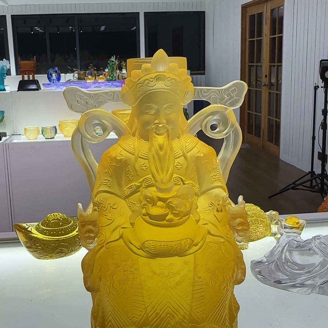 手工艺品琉璃财神