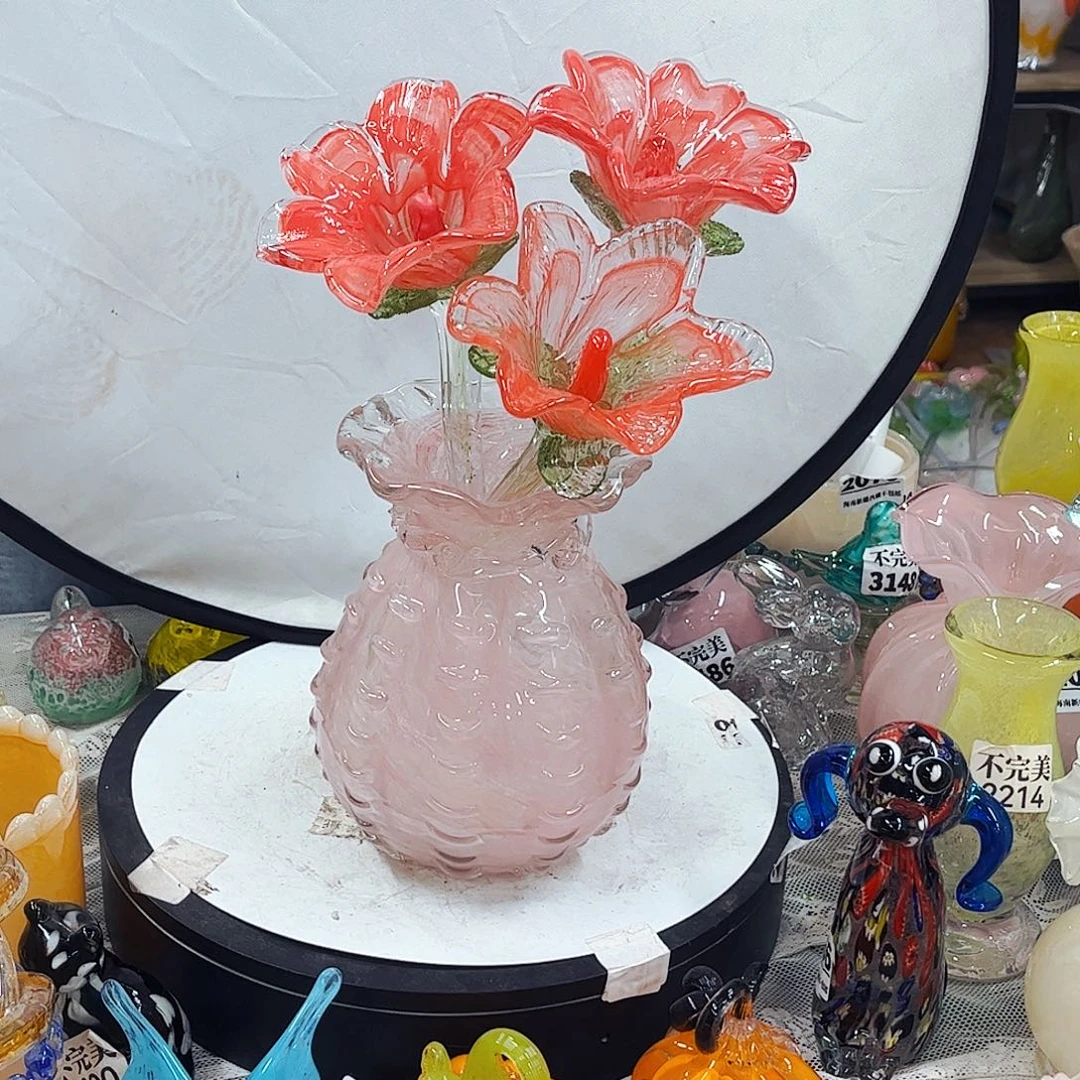 3花1瓶 家悦琉璃工艺品