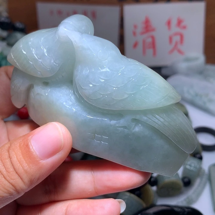 翡翠未镶嵌颈饰保真天然A货翡翠