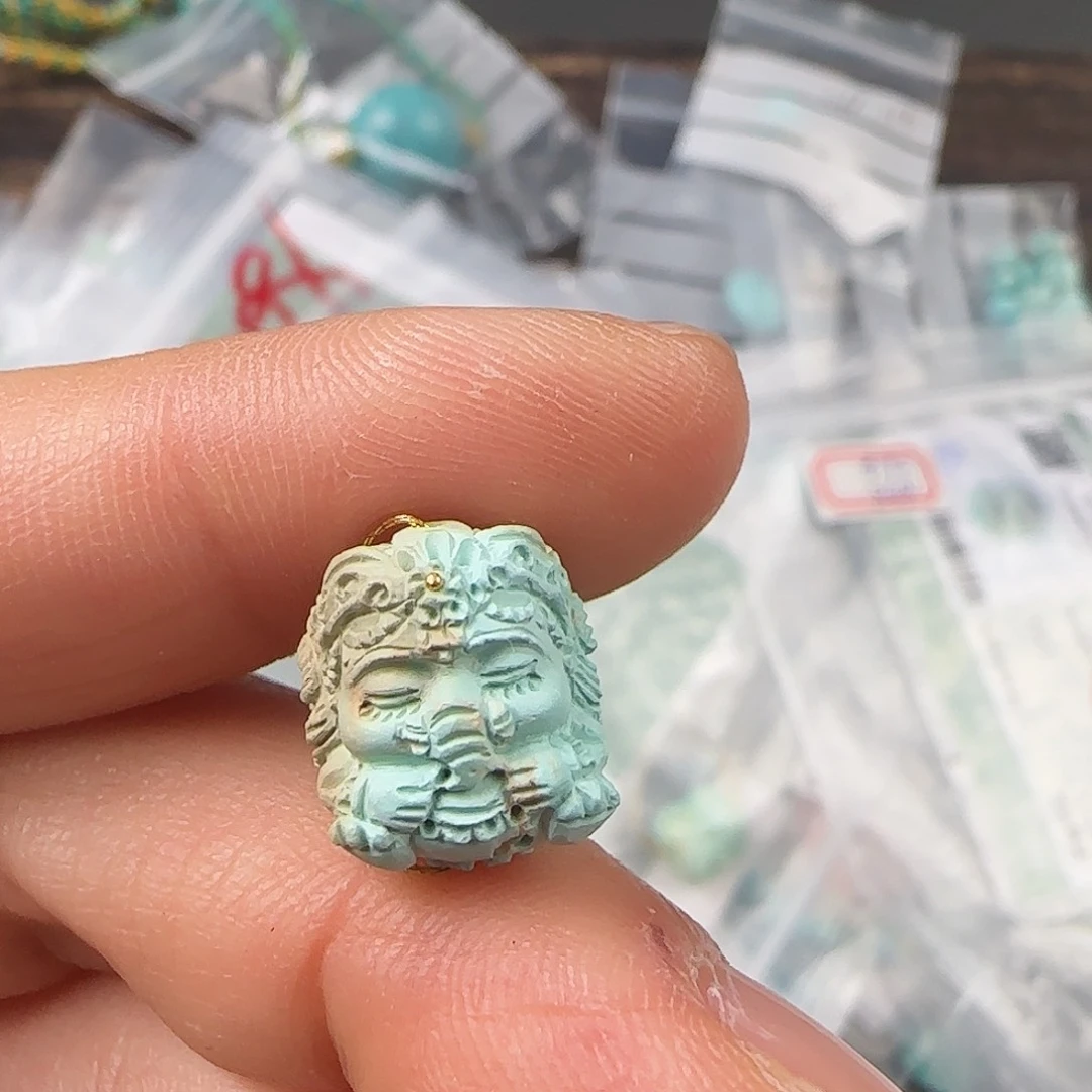 绿松石珠宝半成品未镶嵌