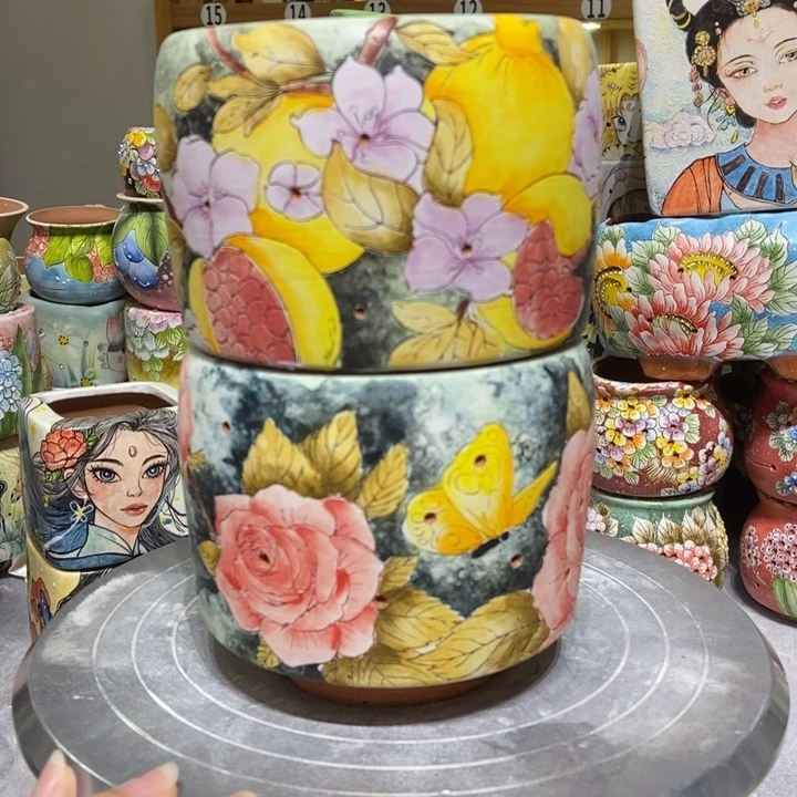 景德镇艺术手绘作品