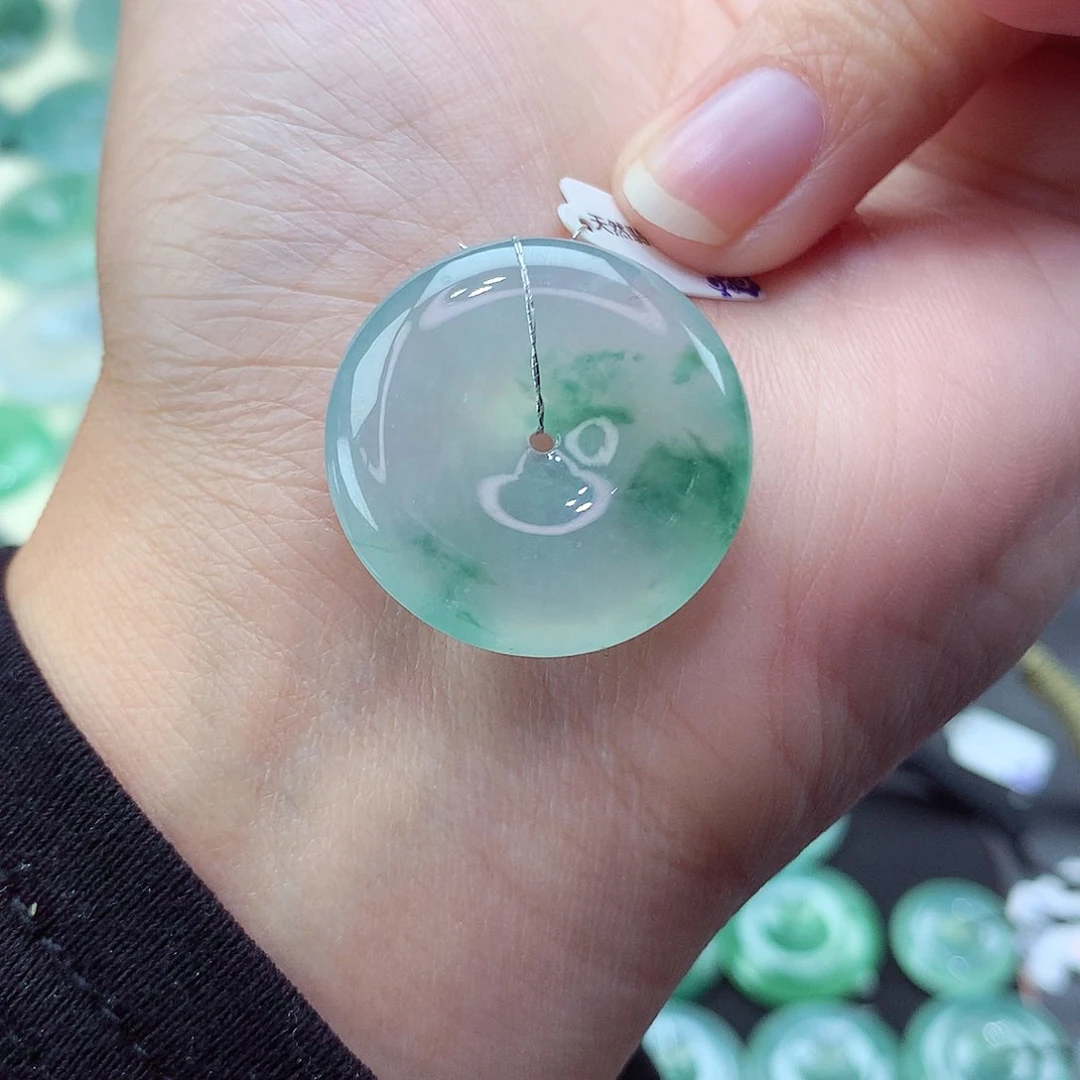 翡翠颈饰未镶嵌95尺寸25.7-5.7