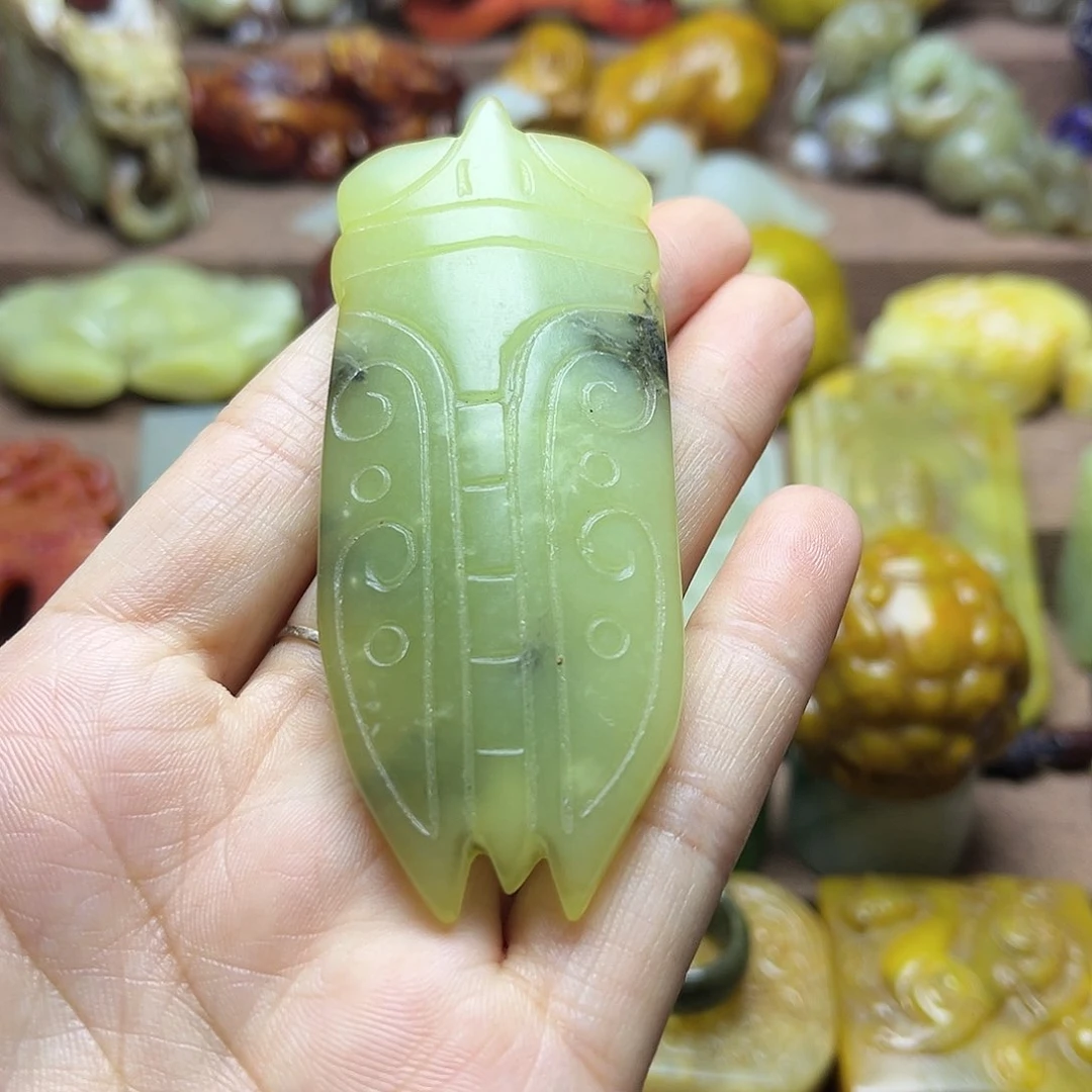 白玉菩提吊坠109。。