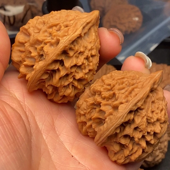 ****得文玩核桃把件官帽