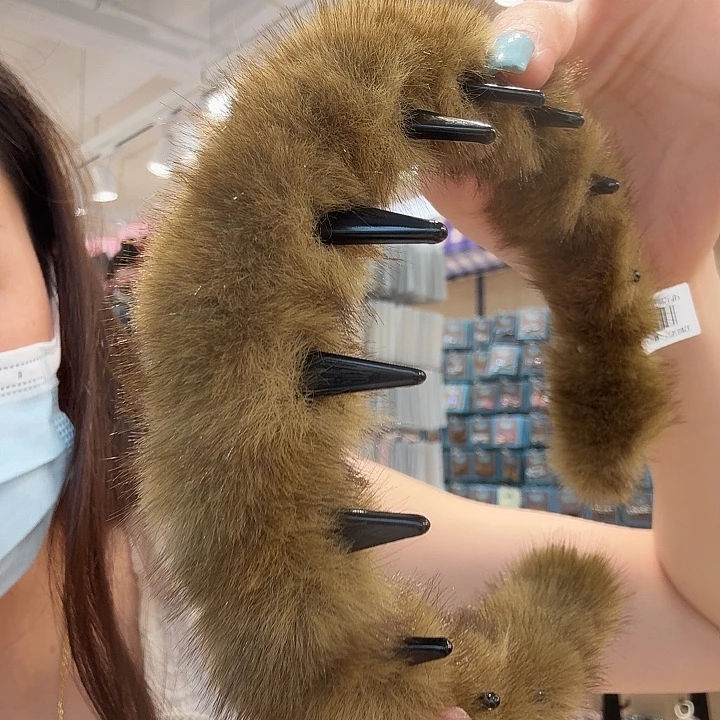 铁合金皮质棕色毛发箍15