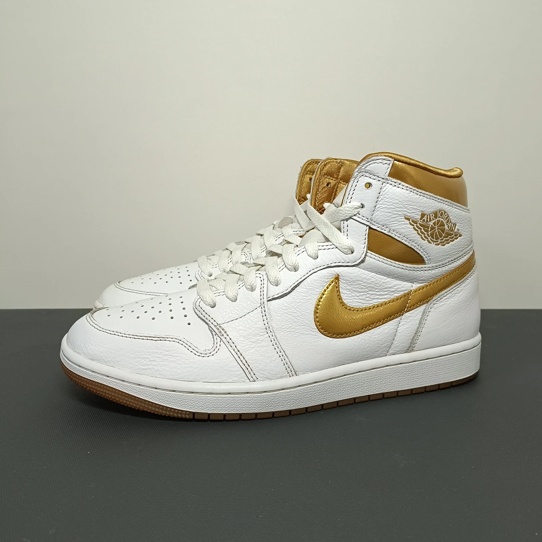 43码/95新 Jordon AJ1高帮白金 二手正品原盒